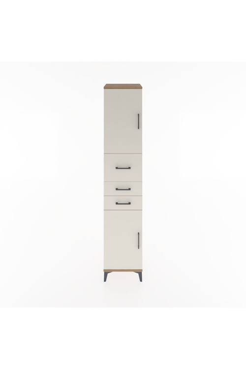 Hyperion Dolap 3 Raflı 3 Çekmeceli 2 Kapaklı 44 x 44 x 221 cm Çam - Aytaşı