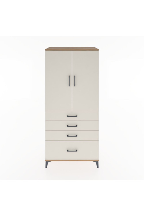 Hyperion Dolap 1 Raflı 4 Çekmeceli 1 Askılı 88 x 44 x 195 cm Çam - Aytaşı