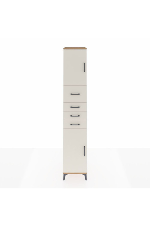 Hyperion Dolap 3 Raflı 4 Çekmeceli 2 Kapaklı 44 x 44 x 243 cm Çam - Aytaşı
