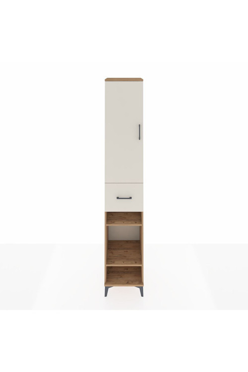Hyperion Dolap 6 Raflı Tek Çekmeceli Tek Kapaklı 44x44x243 Çam-Aytaşı