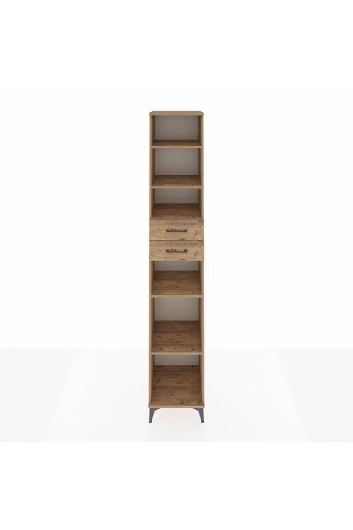 Hyperion Dolap 5 Raflı 2 Çekmeceli 44x44x243 Çam-Çam