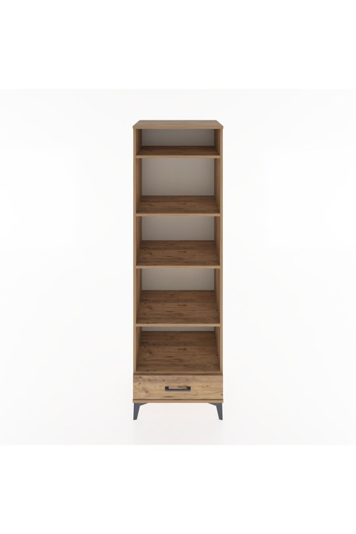 Hyperion Dolap 5 Raflı Tek Çekmeceli 60x44x195 Çam-Çam
