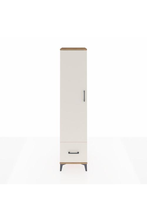 Hyperion Dolap 5 Raflı Tek Çekmeceli Tek Kapaklı 44x44x195 Çam-Aytaşı