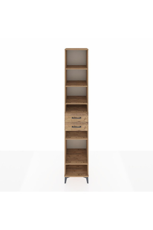 Hyperion Dolap 6 Raflı 2 Çekmeceli 44x44x243 Çam-Çam