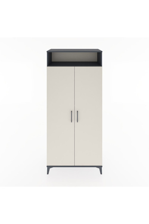 Hyperion Dolap 5 Raflı 2 Kapaklı 88x44x195 Antrasit-Aytaşı