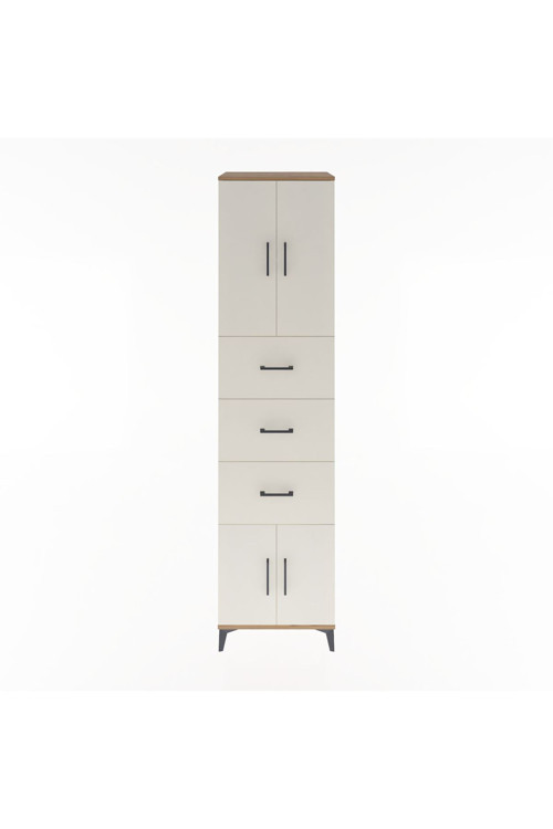Hyperion Dolap 2 Raflı 3 Çekmeceli 4 Kapaklı 60 x 44 x 243 cm Çam - Aytaşı