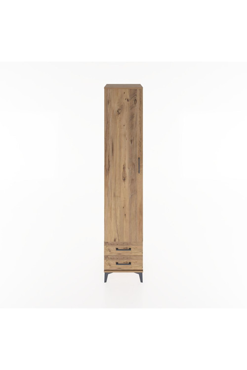 Hyperion Dolap 3 Raflı 2 Çekmeceli 1 Askılı 44 x 44 x 221 cm Çam - Çam