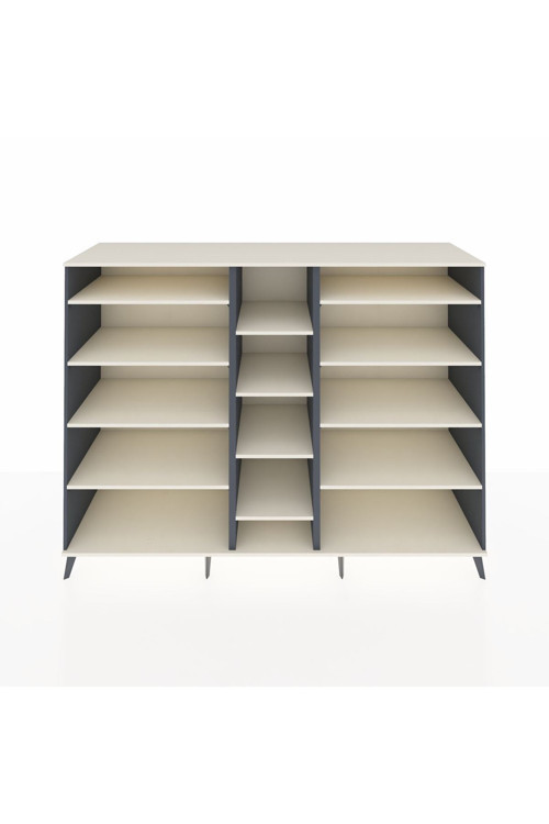 Kronos Dolap 11 Raflı 220 x 59 x 163 cm Antrasit - Aytaşı