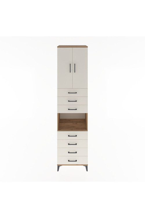Hyperion Dolap 3 Raflı 7 Çekmeceli 2 Kapaklı 60 x 44 x 243 cm Çam - Aytaşı