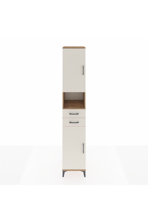 Hyperion Dolap 5 Raflı 2 Çekmeceli 2 Kapaklı 44x44x243 Çam-Aytaşı