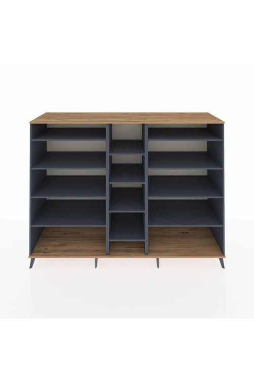 Kronos Dolap 11 Raflı 220 x 59 x 163 cm Antrasit - Çam - Antrasit