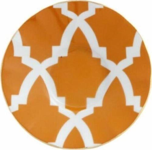 Morocco Desen3 Turuncu Ergonomik Çay Tabağı 12cm