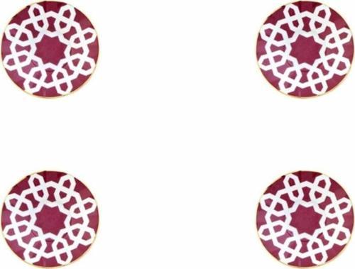 Morocco Fuşya Çay Tabağı 12 cm 4'lü