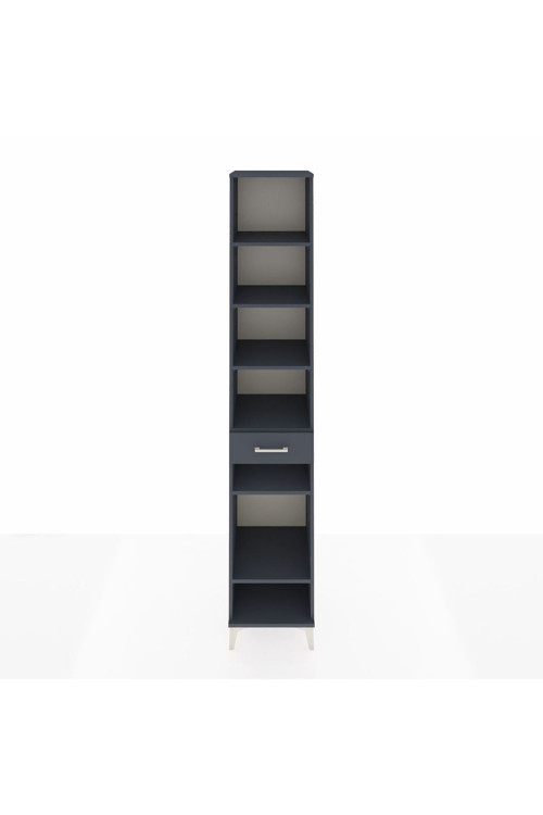Hyperion Dolap 6 Raflı Tek Çekmeceli 44x44x243 Antrasit-Antrasit