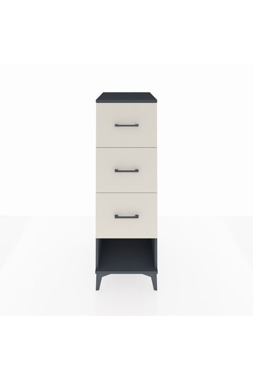 Kronos Dolap 3 Çekmeceli 44x59x134 Antrasit-Aytaşı