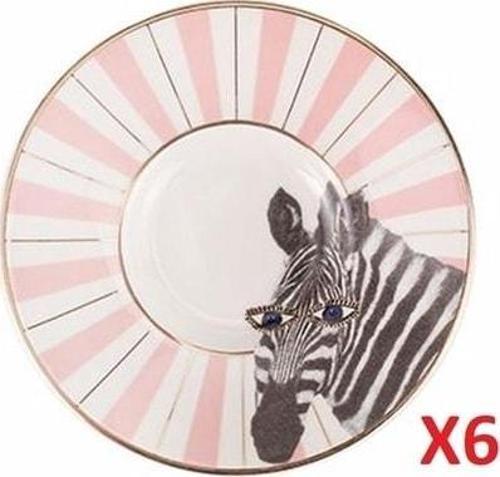 Wild Life Zebra Çay Tabağı 11cm 6'lı 04alm007474