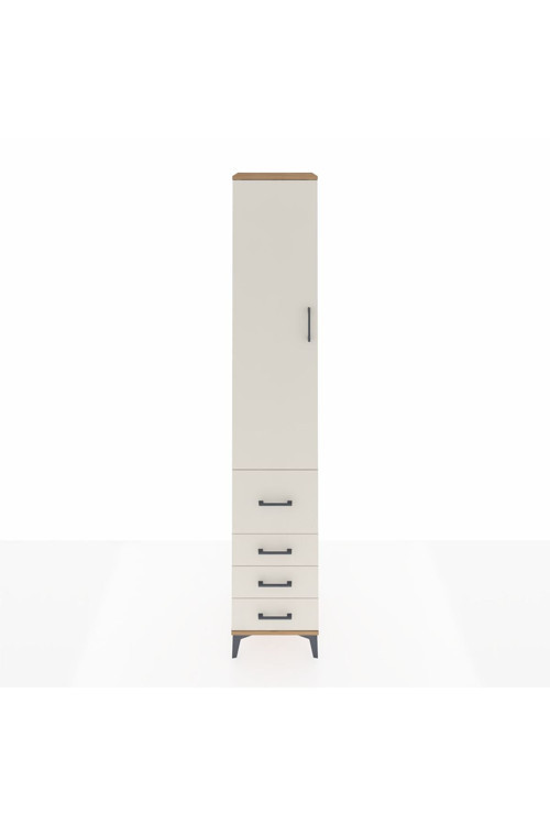 Hyperion Dolap 2 Raflı 4 Çekmeceli 1 Askılı 44 x 44 x 243 cm Çam - Aytaşı