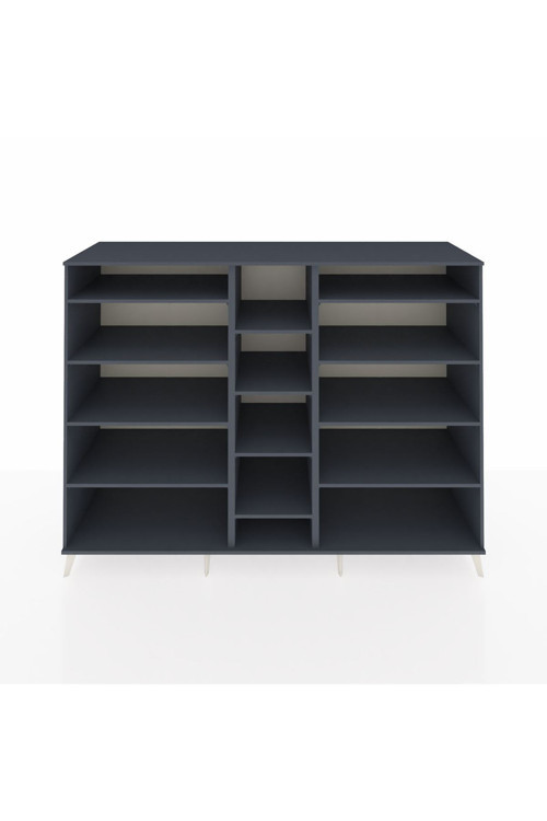 Kronos Dolap 11 Raflı 220 x 59 x 163 cm Antrasit - Antrasit