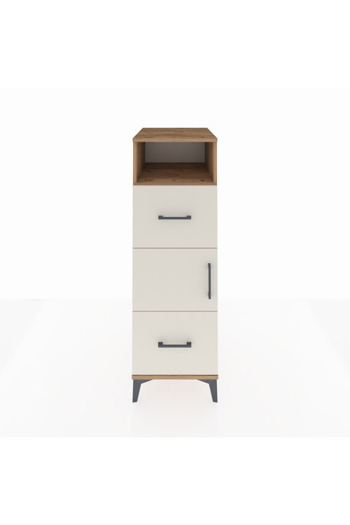 Kronos Dolap 2 Raflı 2 Çekmeceli Tek Kapaklı 44x59x134 Çam-Aytaşı
