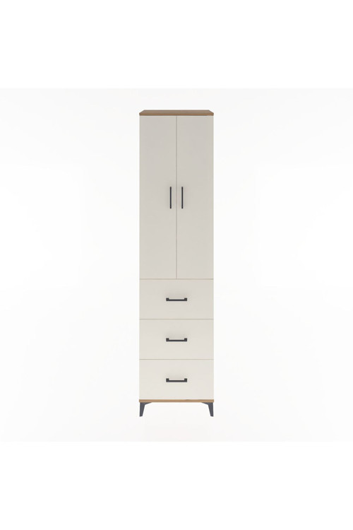 Hyperion Dolap 4 Raflı 3 Çekmeceli 2 Kapaklı 60 x 44 x 243 cm Çam - Aytaşı