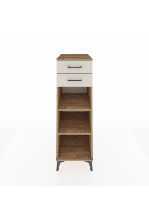 Kronos Dolap 2 Raflı 2 Çekmeceli 44x59x134 Çam-Aytaşı