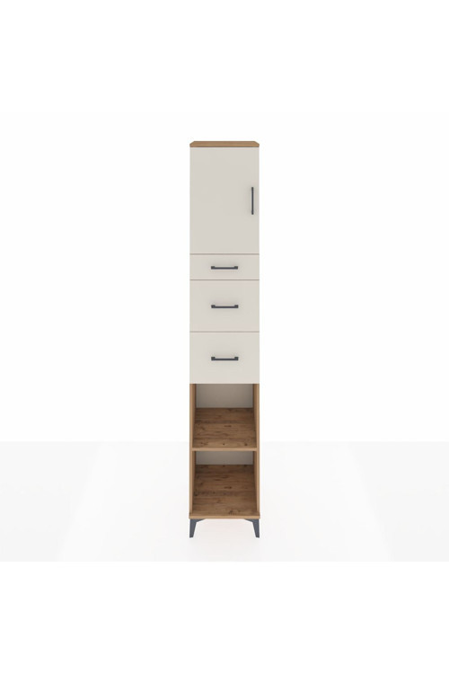 Hyperion Dolap 3 Raflı 3 Çekmeceli 1 Kapaklı 44 x 44 x 243 cm Çam - Aytaşı