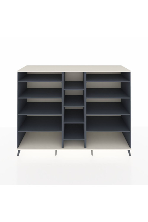 Kronos Dolap 11 Raflı 220 x 59 x 163 cm Antrasit - Aytaşı - Antrasit