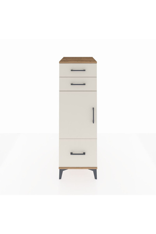 Kronos Dolap 2 Raflı 3 Çekmeceli 1 Kapaklı 44 x 59 x 134 cm Çam - Aytaşı