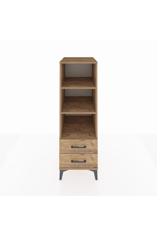 Kronos Dolap 3 Raflı 2 Çekmeceli 44 x 59 x 134 cm Çam - Çam