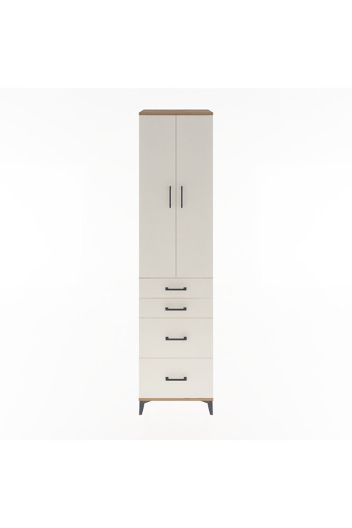 Hyperion Dolap 4 Raflı 4 Çekmeceli 2 Kapaklı 60 x 44 x 243 cm Çam - Aytaşı