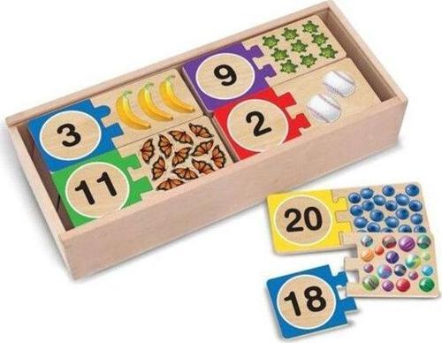 Melissa&Doug Ahşap Sayılar Eşleştirme Yapbozu