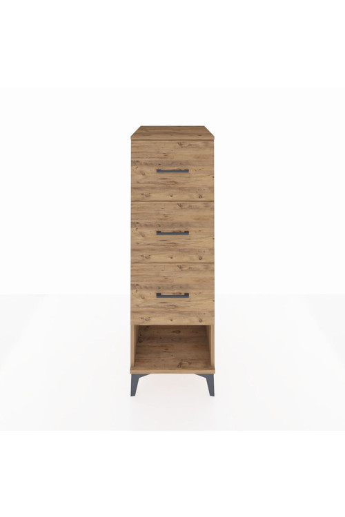 Kronos Dolap 3 Çekmeceli 44 x 59 x 134 cm Çam - Çam