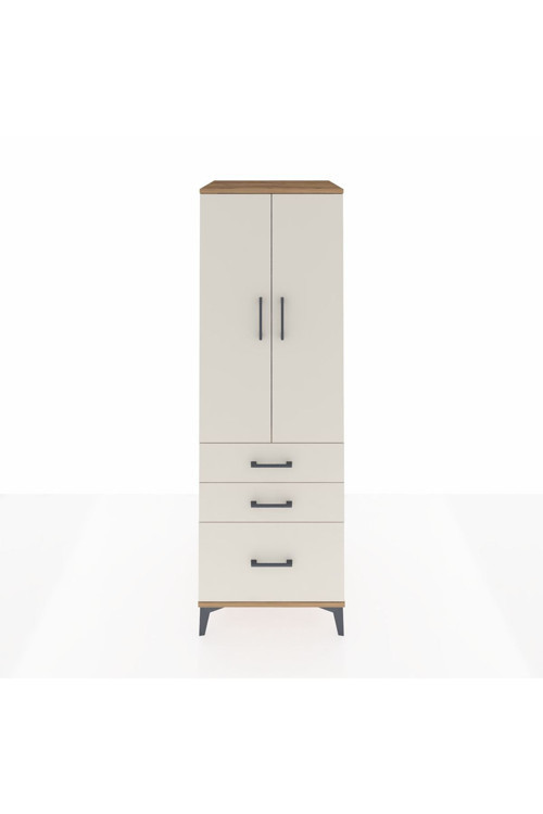 Kronos Dolap 2 Raflı 3 Çekmeceli 2 Kapaklı 60 x 59 x 182 cm Çam - Aytaşı