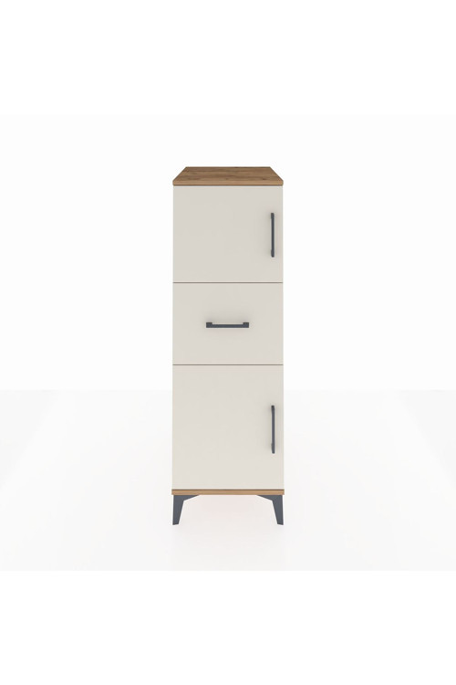 Kronos Dolap 1 Raflı 1 Çekmeceli 2 Kapaklı 44 x 59 x 134 cm Çam - Aytaşı