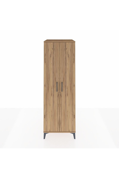 Kronos Dolap 4 Raflı 2 Kapaklı 60 x 59 x 182 cm Çam - Çam