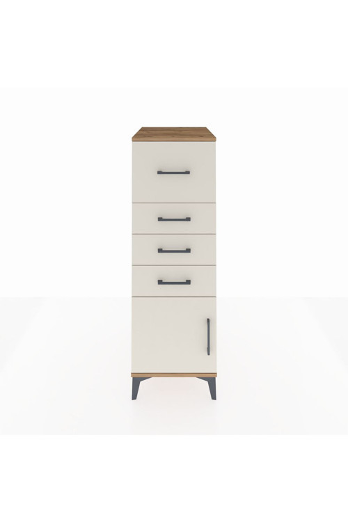 Kronos Dolap 4 Çekmeceli 1 Kapaklı 44 x 59 x 134 cm Çam - Aytaşı