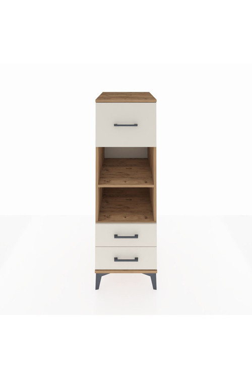 Kronos Dolap 2 Raflı 3 Çekmeceli 44x59x134 Çam-Aytaşı