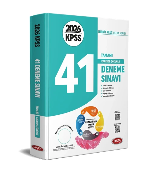 Data 2026 KPSS Genel Kültür Genel Yetenek 41 Deneme Sınavı Data Yayınları