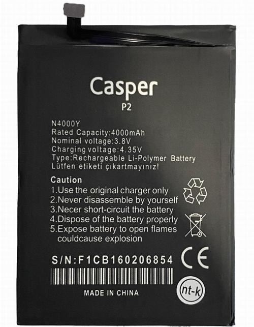 Via P2 Uyumlu Casper N4000Y Pil 4000 Mah Batarya Fiyatı