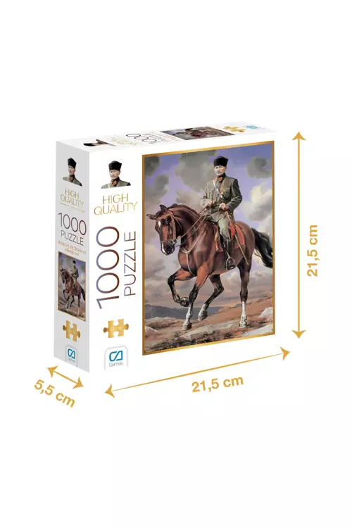 1000 Parça Atatürk ve Atı Sakarya Savaşı Puzzle 7075