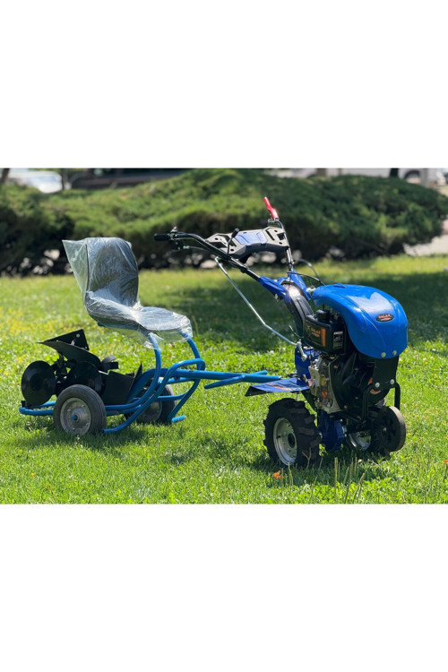 7,5 HP DİZEL ÇAPA MAKİNASI TAKIM, ÇELİK DÖKÜM GÖVDELİ,YERLİ,OTOMATİK 4 VİTESLİ,BORÇELİĞİ BIÇAK