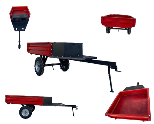 DALAZ, Fırtına FTN-310 Benzinli 6.5 Hp Çapa Makinesi UYUMLU KASA,FRENLİ RÖMORK   