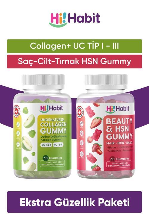 Kolajen Tip1-Tip3 - Hsn Saç, Cilt Ve Tırnak Vitamini Takviye Edici Gıda Seti