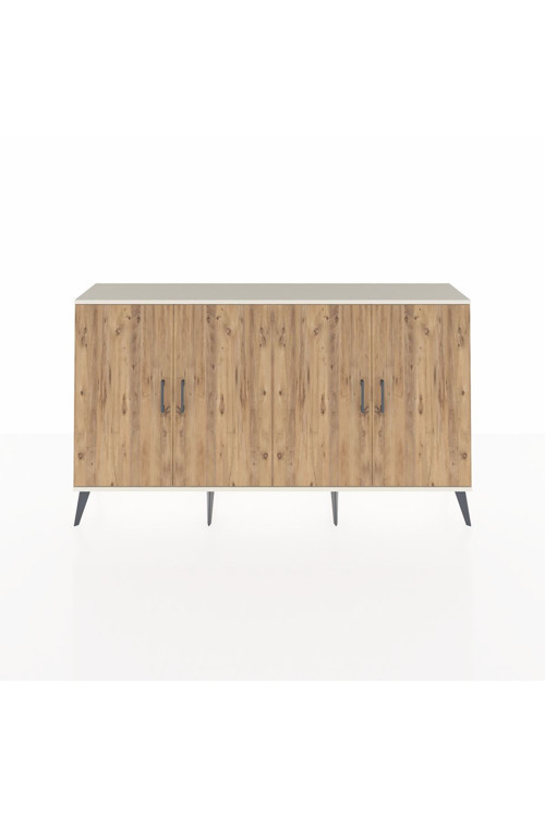 Arges Konsol 6 Raflı 4 Kapaklı 176x30x99 Aytaşı-Çam/Aytaşı