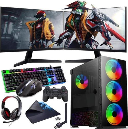 INTEL i7 13700F 16GB 1TB M2 8GB RTX3050 Çift 24" Mon. (Gaming SET)