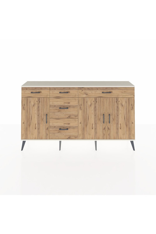 Arges Konsol 2 Raflı 5 Çekmeceli 3 Kapaklı 176x30x99 Aytaşı-Çam