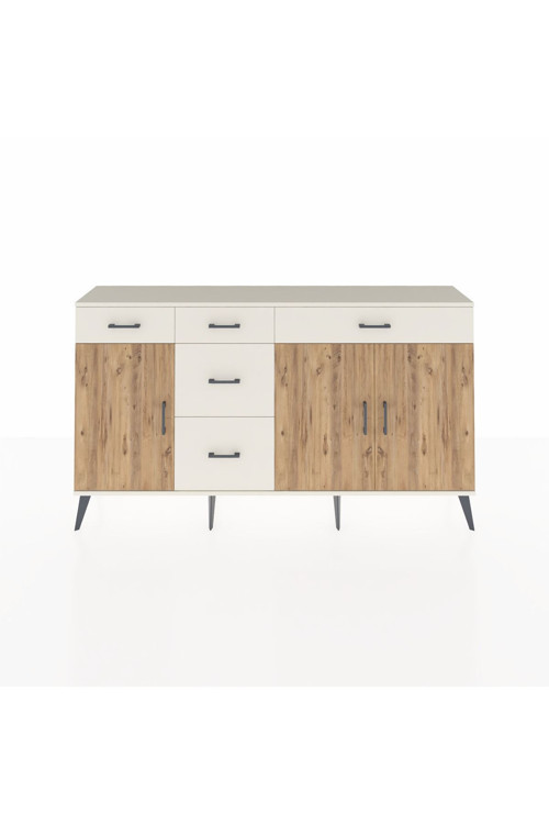 Arges Konsol 2 Raflı 5 Çekmeceli 3 Kapaklı 176x30x99 Aytaşı-Çam/Aytaşı