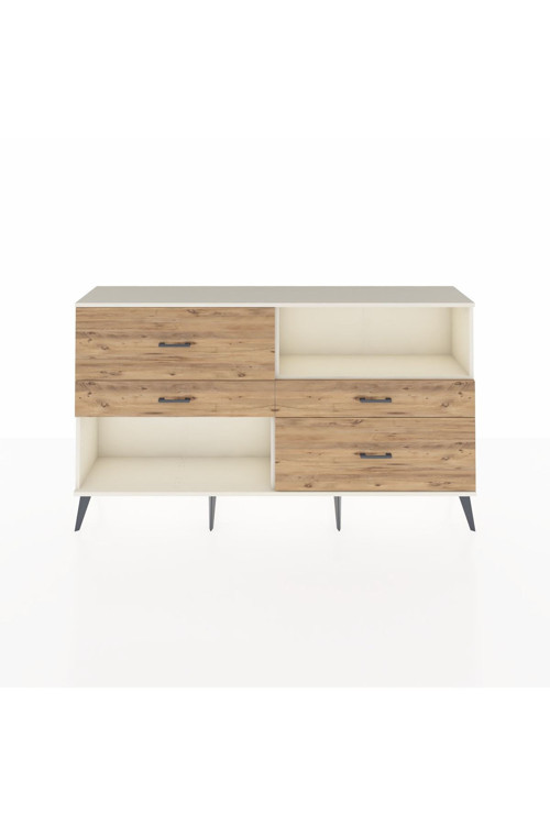 Arges Konsol 1 Raflı 4 Çekmeceli 176 x 30 x 99 cm Aytaşı - Aytaşı - Çam