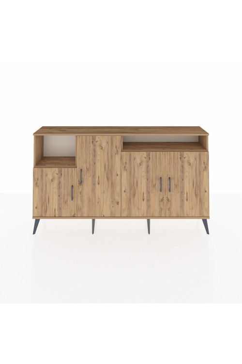 Arges Konsol 5 Raflı 4 Kapaklı 176 x 30 x 99 cm Çam - Çam