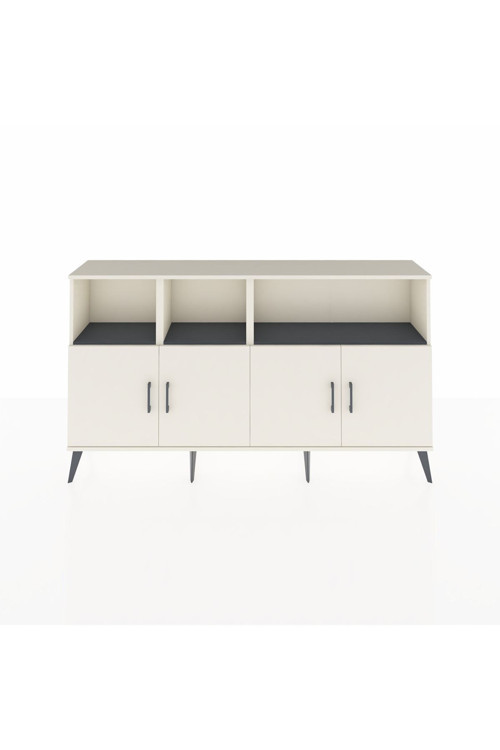 Arges Konsol 6 Raflı 4 Kapaklı 176x30x99 Aytaşı-Aytaşı/Antrasit